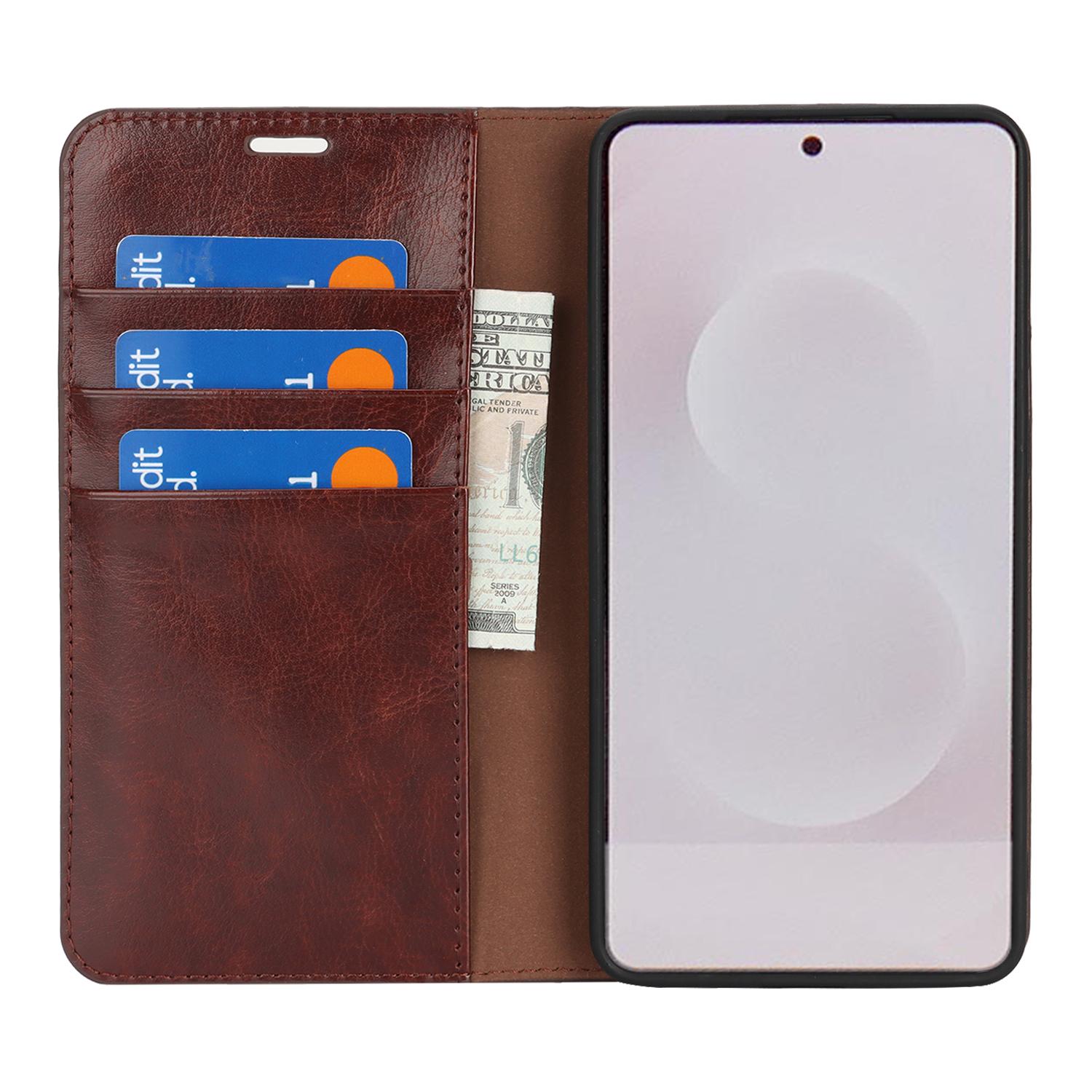 For Samsung Galaxy S25 Edge Case Crazy Horse Texture Split Leather Wallet Phone Cover Light Brown
For Samsung Galaxy S25 Edge Case Crazy Horse Texture Split Leather Wallet Phone Cover Light Brown