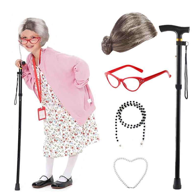 Набор костюма старушки из 5 предметов Костюм старика Костюм бабушки для детей Хэллоуин 1920-е Гэтсби Парик старушки Костюм бабушки Set 1
Набор костюма старушки из 5 предметов Костюм старика Костюм бабушки для детей Хэллоуин 1920-е Гэтсби Парик старушки Костюм бабушки Set 1