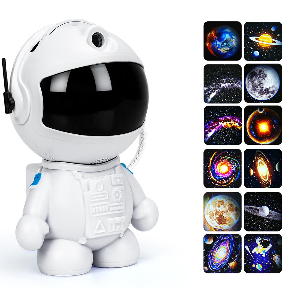 Astronaut Galaxy Projector Star Projectors with 12 Space Film 360°Rotating Magnetic Head Planetarium Suitable for Kid and Adult
Astronaut Galaxy Projector Star Projectors with 12 Space Film 360°Rotating Magnetic Head Planetarium Suitable for Kid and Adult