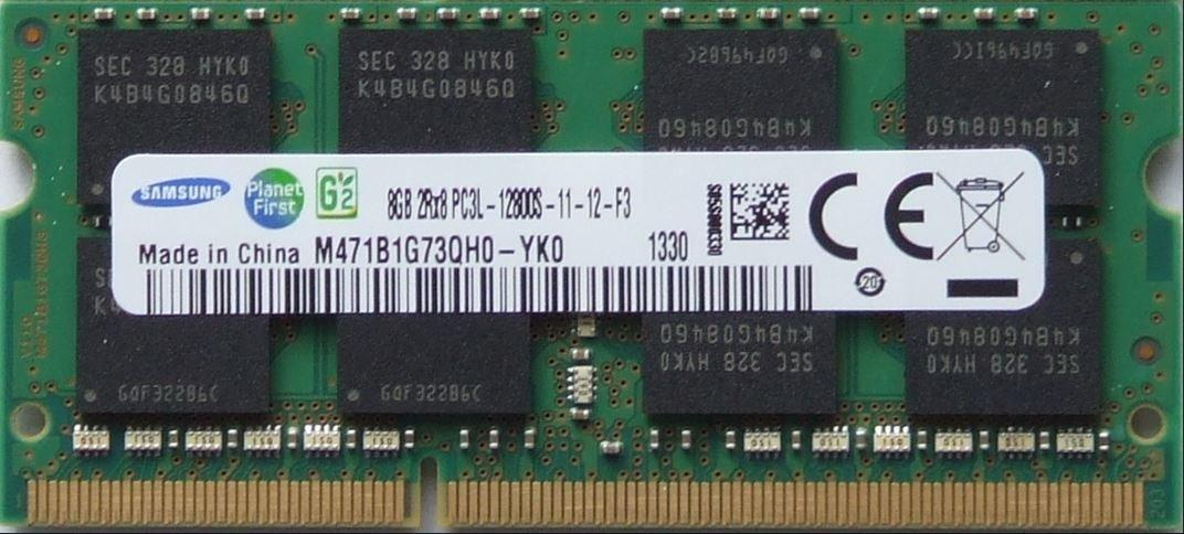 Samsung genuine 8GB laptop memory DDR3L compatible model with both voltage PC3-12800 (DDR3-1600) SO-DIMM (compatible 1.35V & 1.5V)
Samsung genuine 8GB laptop memory DDR3L compatible model with both voltage PC3-12800 (DDR3-1600) SO-DIMM (compatible 1.35V & 1.5V)