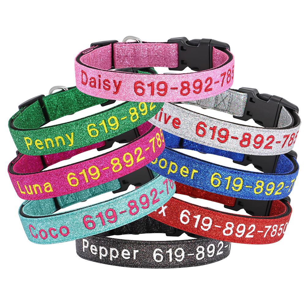 Bling Embroidery Dog Collar Custom Pet Puppy Cat Collars Personalized Embroidered Phone Name Collars For Small Medium Large Dog S розовый
Bling Embroidery Dog Collar Custom Pet Puppy Cat Collars Personalized Embroidered Phone Name Collars For Small Medium Large Dog S розовый