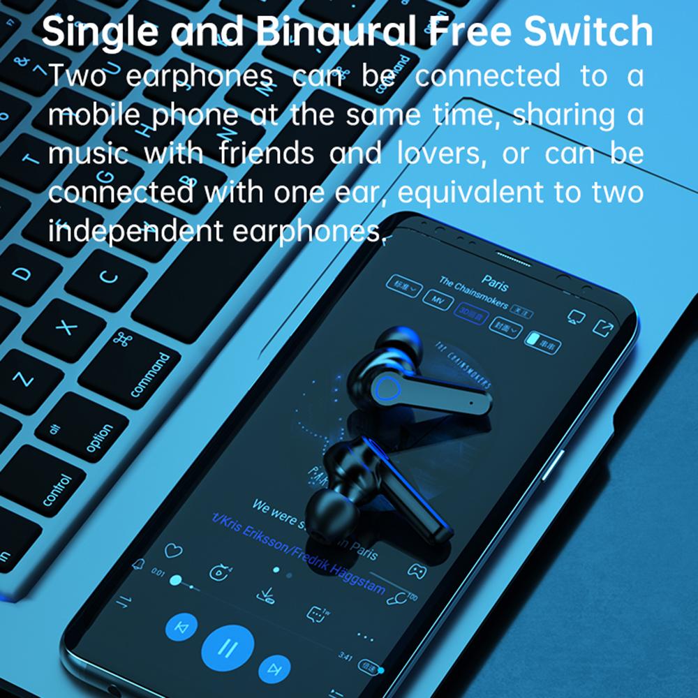 M19pro Bluetooth-compatible In-Ear Headphones HiFi Stereo Sound Touch Control Wireless Earbuds A 
M19pro Bluetooth-compatible In-Ear Headphones HiFi Stereo Sound Touch Control Wireless Earbuds A