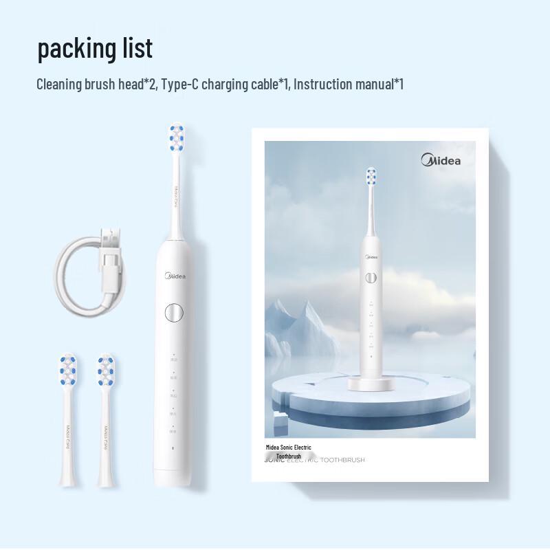 Midea Sonic Electric Toothbrush with Soft Bristles CN plug (adapter included)
Midea Sonic Electric Toothbrush with Soft Bristles CN plug (adapter included)
