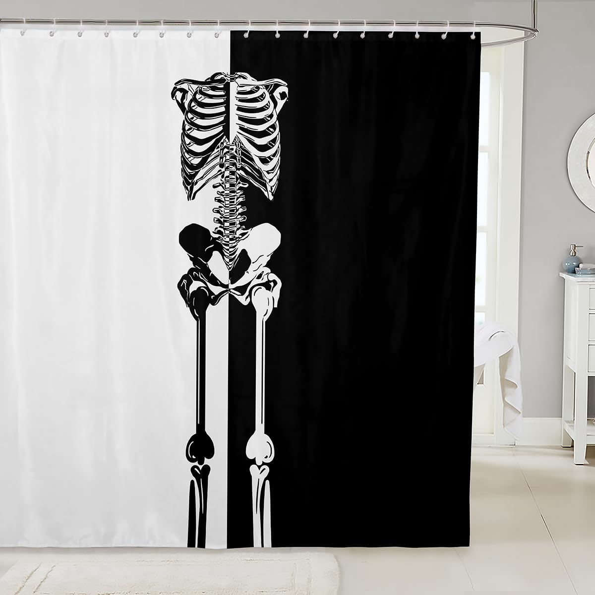 Cute Ghost Fabric Shower Curtain, Pumpkin Lantern Shower Curtains For Bathroom Pet Little Cat Decor Halloween Bats Silhouette W60H190(CM)-1 Pcs
Cute Ghost Fabric Shower Curtain, Pumpkin Lantern Shower Curtains For Bathroom Pet Little Cat Decor Halloween Bats Silhouette W60H190(CM)-1 Pcs