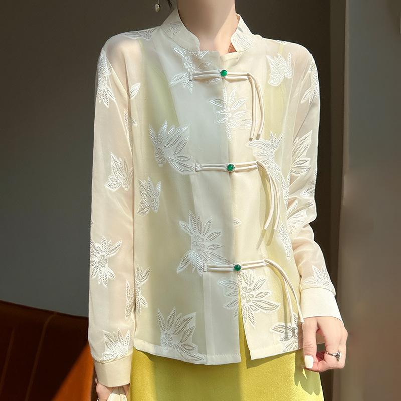 Jackets Women Sheer Sunscreen Chinese Style Cool Daily Breathable Simple Leisure All-match Ladies Spring Personality Vintage L бежевий
Jackets Women Sheer Sunscreen Chinese Style Cool Daily Breathable Simple Leisure All-match Ladies Spring Personality Vintage L бежевий