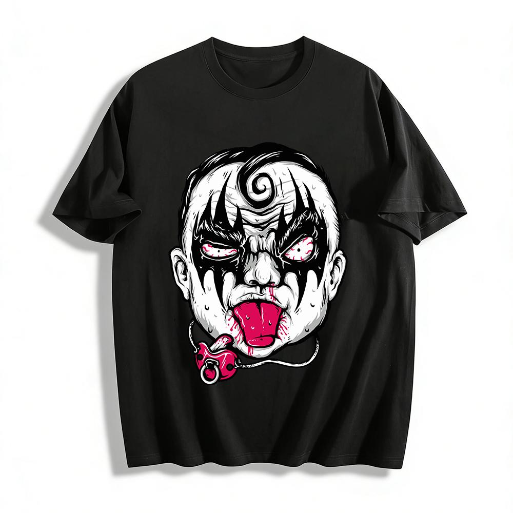 Dark Clown Graphic Tee Edgy Streetwear Trendy Printed Top Pure cotton T-shirt XXS
Dark Clown Graphic Tee Edgy Streetwear Trendy Printed Top Pure cotton T-shirt XXS