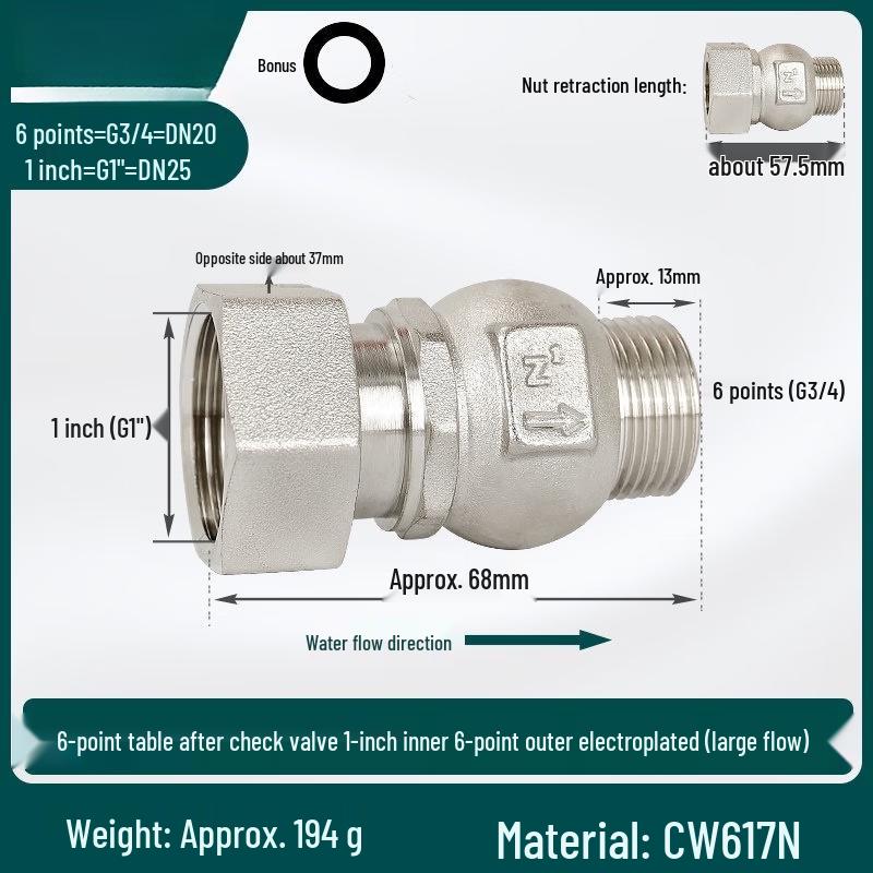 Water Meter Backflow Check Valve
Water Meter Backflow Check Valve