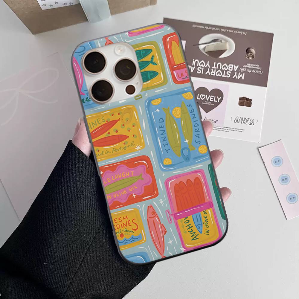 Fish Funny Sardines Phone Case for iPhone 17 16 15 14 13 12 11 Corrugated Frosted Soft Cover Anti-Slip iPhone 14 pro
Fish Funny Sardines Phone Case for iPhone 17 16 15 14 13 12 11 Corrugated Frosted Soft Cover Anti-Slip iPhone 14 pro