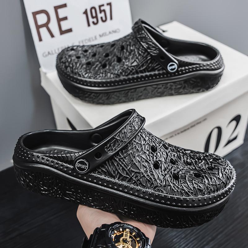 2025 trendy men s hole shoes relief printed sandals men s breathable sandals men s slippers home wear half tray 40 чорний
2025 trendy men s hole shoes relief printed sandals men s breathable sandals men s slippers home wear half tray 40 чорний
