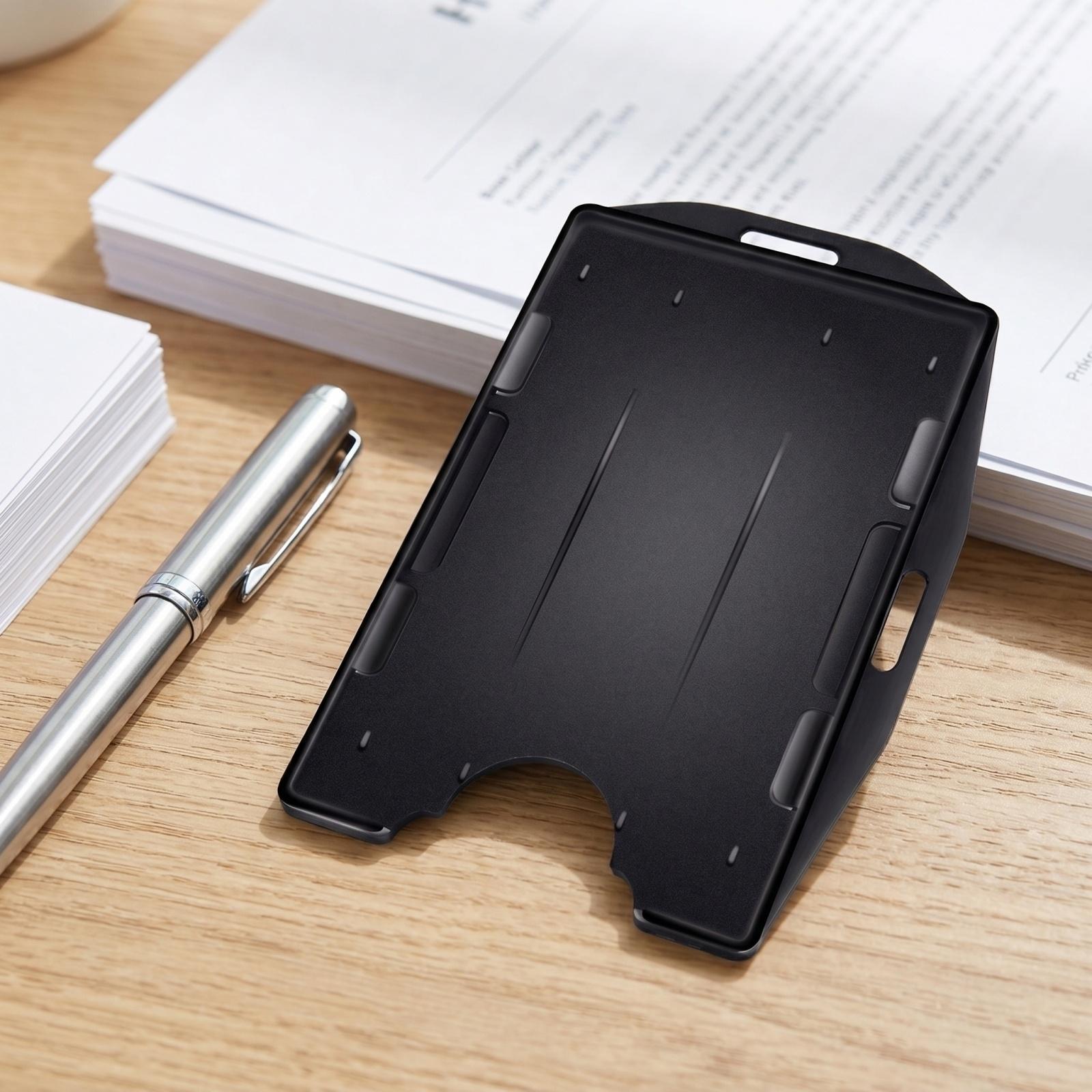 Vertical Dual Card Slot ID Badge Holder Durable Plastic Card Case with Handle and Multiple Card Slots for Office Work Events and Access Control one size чёрный
Vertical Dual Card Slot ID Badge Holder Durable Plastic Card Case with Handle and Multiple Card Slots for Office Work Events and Access Control one size чёрный
