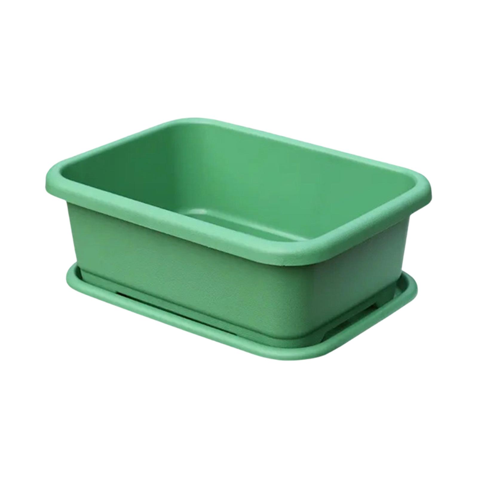Rectangular Plastic Planter Box with Drainage Tray Suitable for Balcony Gardening and Small Vegetable Planting Durable and Lightweight Design One Size зелёный
Rectangular Plastic Planter Box with Drainage Tray Suitable for Balcony Gardening and Small Vegetable Planting Durable and Lightweight Design One Size зелёный