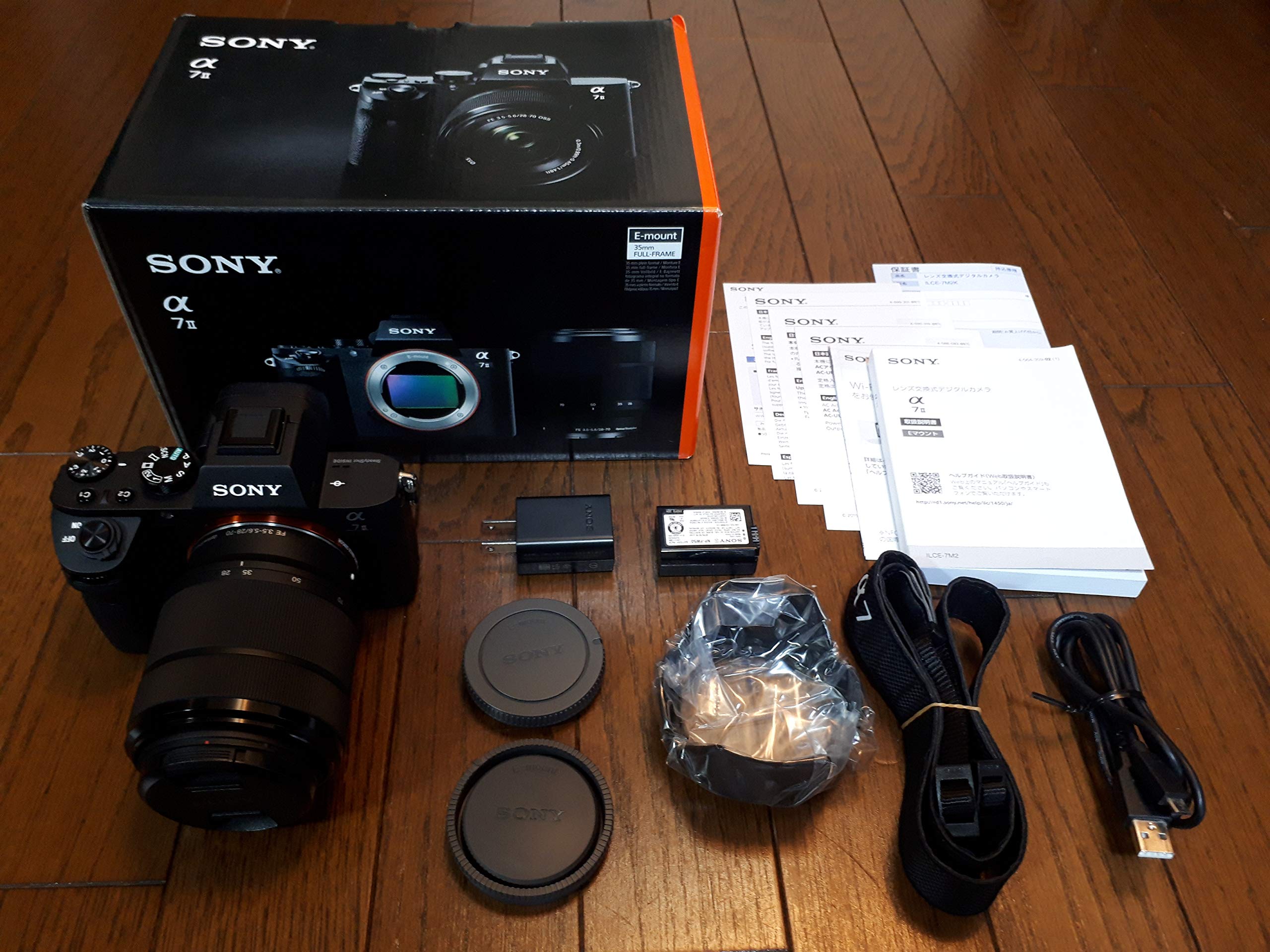 Комплект зі змінним об’єктивом для бездзеркальної фотокамери SONY Чорний Повнорозмірний однолінзовий 7II (включений об єктив SEL2870) ILCE-7M2K
Комплект зі змінним об’єктивом для бездзеркальної фотокамери SONY Чорний Повнорозмірний однолінзовий 7II (включений об єктив SEL2870) ILCE-7M2K