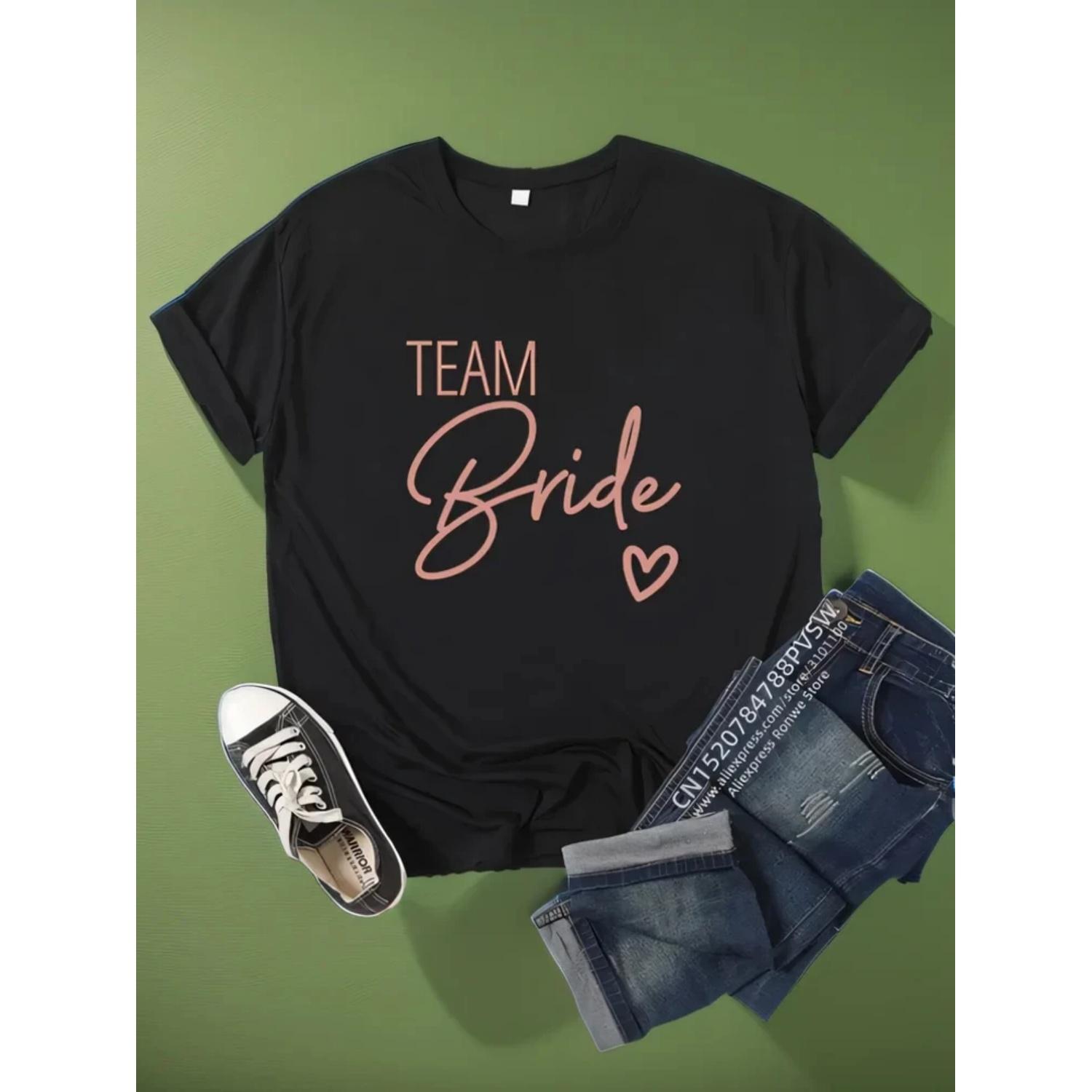Team Bride Bachelorette Party Shower Hen Party Bridesmaid Women T-Shirt Girls Wedding Female Tops Tees Lady Group Clothes S чёрный
Team Bride Bachelorette Party Shower Hen Party Bridesmaid Women T-Shirt Girls Wedding Female Tops Tees Lady Group Clothes S чёрный