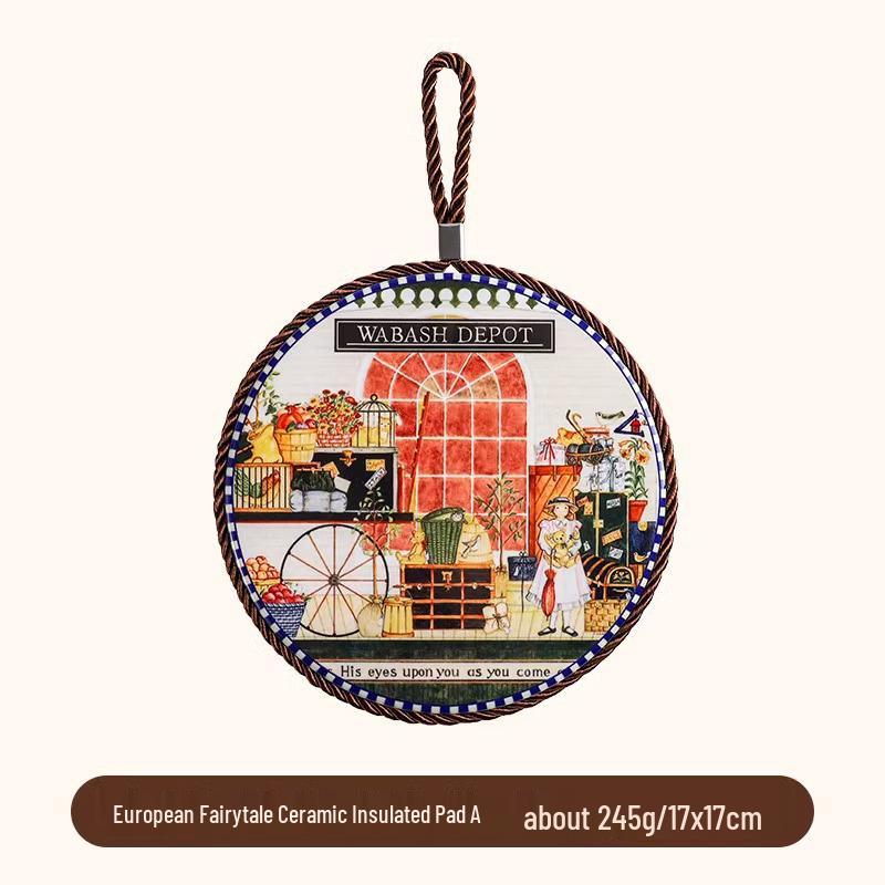 Ceramic Heat-Resistant Non-Slip Cork Coaster and Placemat, Retro European Style
Ceramic Heat-Resistant Non-Slip Cork Coaster and Placemat, Retro European Style