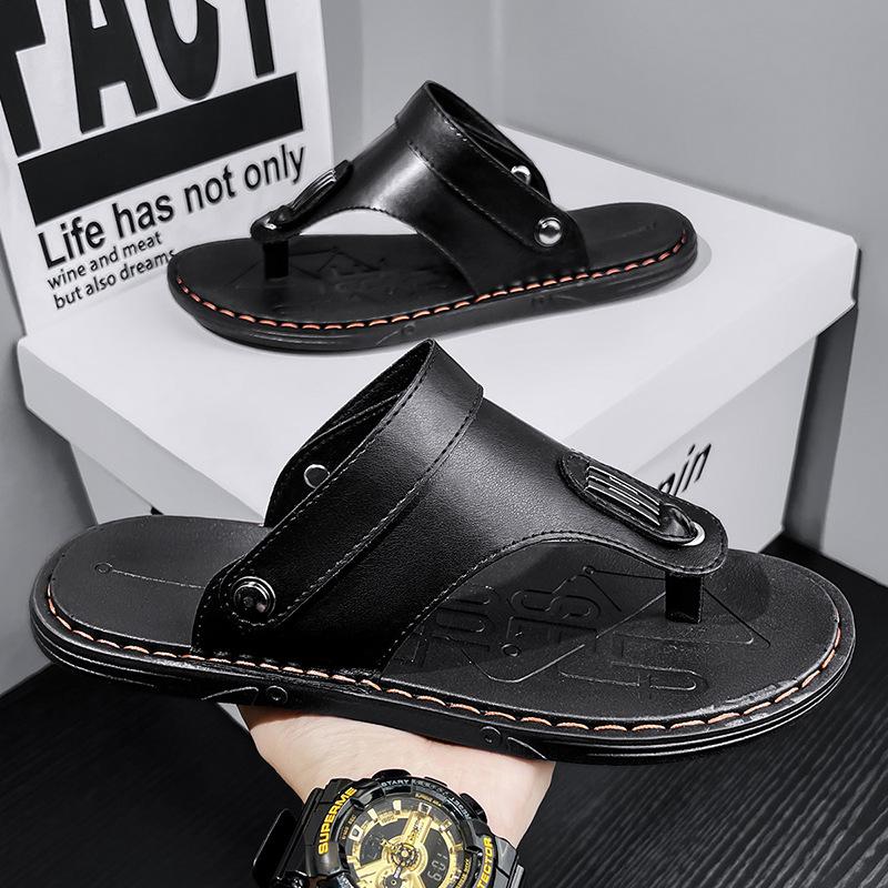 2025 new leather sandals men wear beach shoes men sandals outdoor flip-flops men s trend summer 44 чорний
2025 new leather sandals men wear beach shoes men sandals outdoor flip-flops men s trend summer 44 чорний