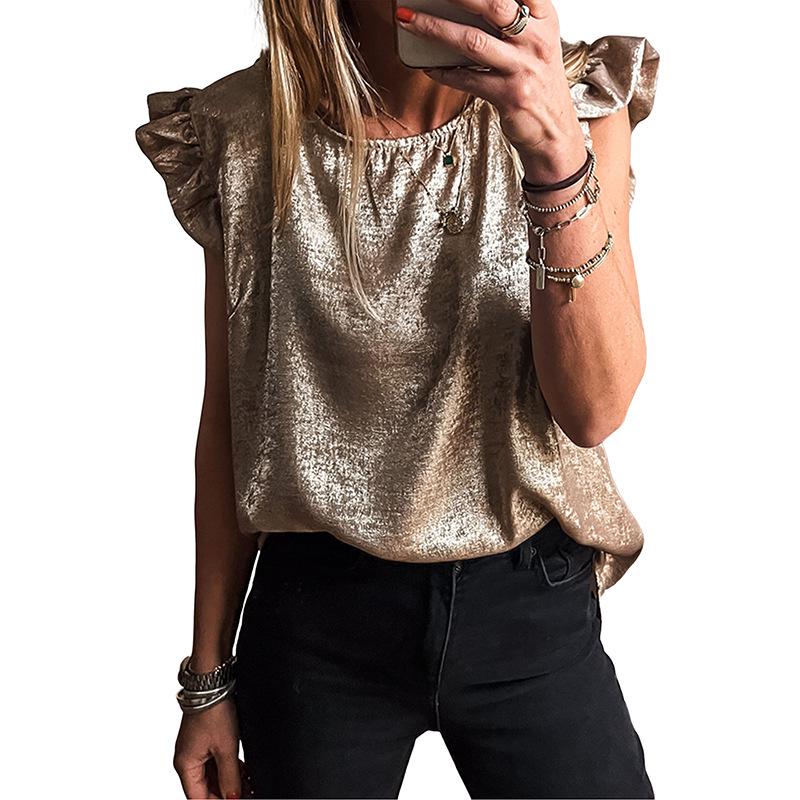 2026 Summer Women s Solid Color Round Neck Ruffle Vest – Trendy European & American Fashion Extra Large
2026 Summer Women s Solid Color Round Neck Ruffle Vest – Trendy European & American Fashion Extra Large