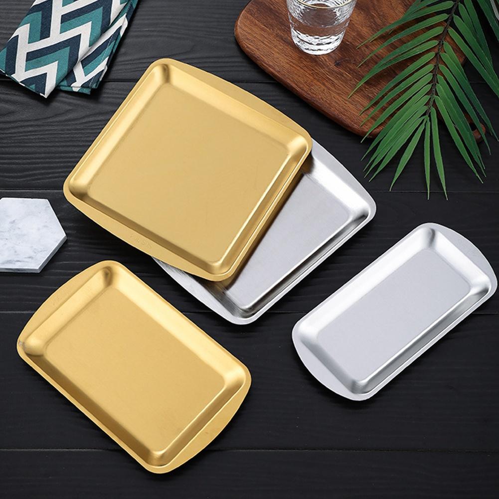 Обеденная тарелка Нержавеющая сталь 304 Прямоугольная тарелка Корейская тарелка для барбекю, Тарелка для суши, Десертный поднос Поднос для хранения
Обеденная тарелка Нержавеющая сталь 304 Прямоугольная тарелка Корейская тарелка для барбекю, Тарелка для суши, Десертный поднос Поднос для хранения
