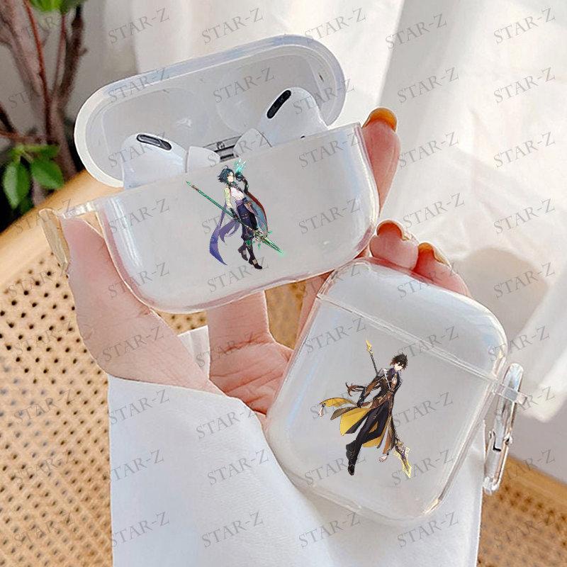 Прозрачный чехол из ТПУ Genshin Impact для Airpods Pro 2 1 3 Zhongli Hutao Xiao Airpod, мягкий силиконовый чехол для наушников
Прозрачный чехол из ТПУ Genshin Impact для Airpods Pro 2 1 3 Zhongli Hutao Xiao Airpod, мягкий силиконовый чехол для наушников