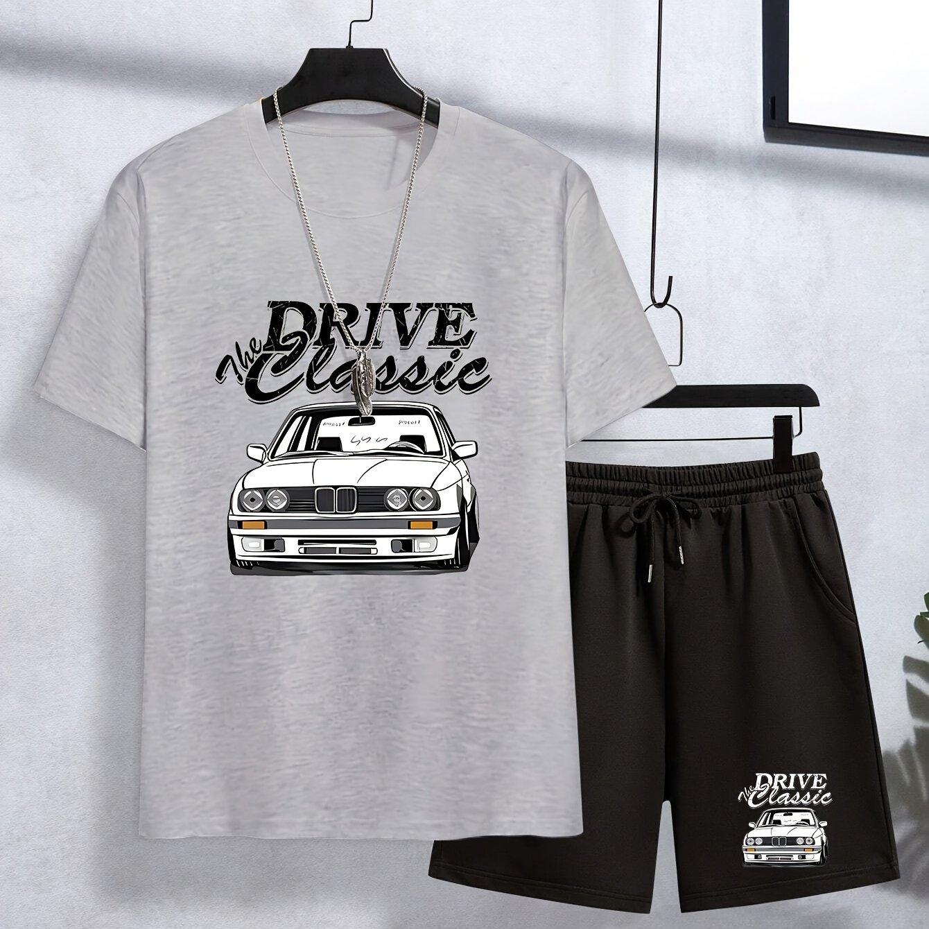 Чоловічий комплект з короткими рукавами. Модний повсякденний автомобіль BMW. Шорти з круглим вирізом і короткими рукавами. Чоловічий комплект із двох частин. 3XL
Чоловічий комплект з короткими рукавами. Модний повсякденний автомобіль BMW. Шорти з круглим вирізом і короткими рукавами. Чоловічий комплект із двох частин. 3XL