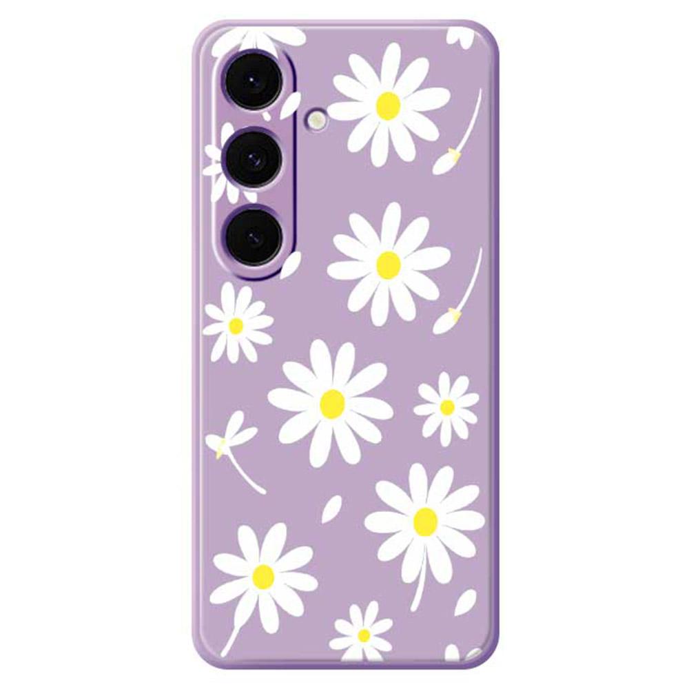 For Samsung Galaxy S25+ Case White Daisy Pattern Printing Straight Edge TPU Phone Back Cover Purple
For Samsung Galaxy S25+ Case White Daisy Pattern Printing Straight Edge TPU Phone Back Cover Purple