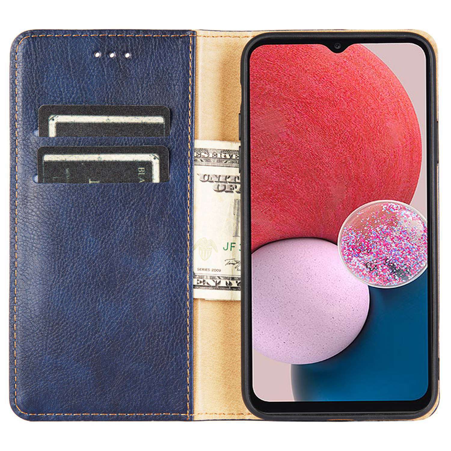 Magnetic Auto-absorbed Phone Cover For Samsung Galaxy A04 4G (164.4 x 76.3 x 9.1 mm),PU Leather Full Protection Phone Case Flip Wallet Stand Blue
Magnetic Auto-absorbed Phone Cover For Samsung Galaxy A04 4G (164.4 x 76.3 x 9.1 mm),PU Leather Full Protection Phone Case Flip Wallet Stand Blue