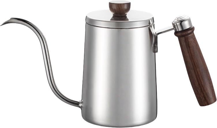 PackPulse Coffee Drip Pot, Narrow Mouth Coffee Kettle, Thick Stainless Steel with Walnut Wood Handle, Large Capacity, Lightweight, Durable, with Lid,
PackPulse Coffee Drip Pot, Narrow Mouth Coffee Kettle, Thick Stainless Steel with Walnut Wood Handle, Large Capacity, Lightweight, Durable, with Lid,