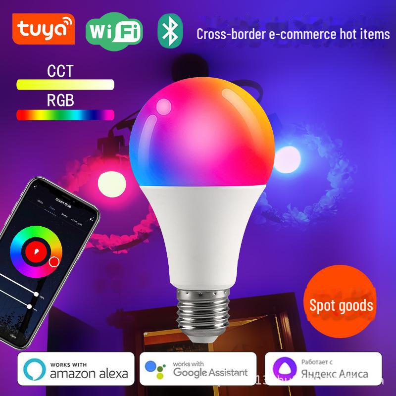 Умная WiFi-лампа Tuya E27, двухрежимная, с голосовым управлением, семицветная, с таймером дистанционного управления, совместимая с Alexa AC 220-240V. WIFI 9W-A60
Умная WiFi-лампа Tuya E27, двухрежимная, с голосовым управлением, семицветная, с таймером дистанционного управления, совместимая с Alexa AC 220-240V. WIFI 9W-A60