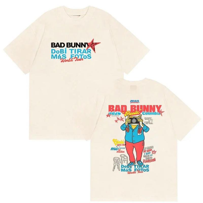 Rapper Bad Bunny Debi Tirar Mas Fotos World Tour 2026 Graphic Oversized Cotton T-Shirt Men Women Vintage O-Neck Tops 5XL різнокольоровий
Rapper Bad Bunny Debi Tirar Mas Fotos World Tour 2026 Graphic Oversized Cotton T-Shirt Men Women Vintage O-Neck Tops 5XL різнокольоровий