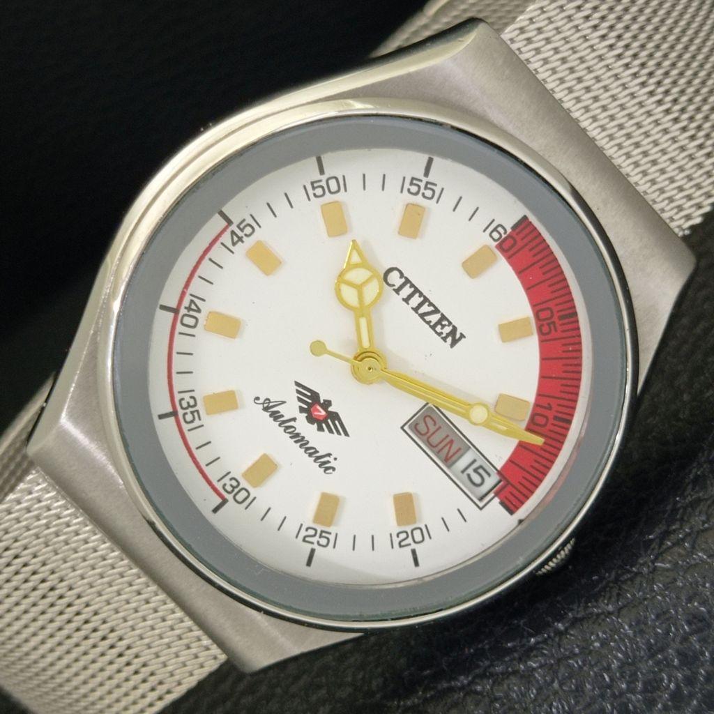 JAPAN VINTAGE CITIZEN AUTOMATIC 8200 MENS WHITE COLOR DIAL WATCH a702139-5 R208-a702139
JAPAN VINTAGE CITIZEN AUTOMATIC 8200 MENS WHITE COLOR DIAL WATCH a702139-5 R208-a702139
