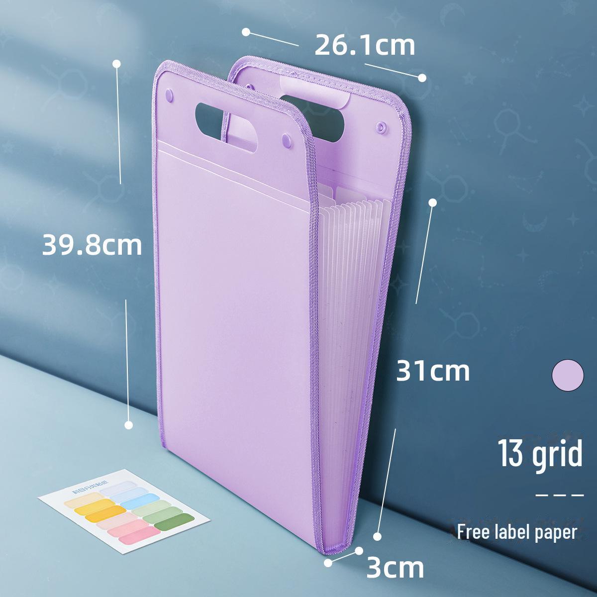A4 Accordion File Folder: Portable 13-Layer Storage for Student Test Papers and Document Organization. 13 Compartments/Extra Thick (Size: 39.8*26.1*3cm)
A4 Accordion File Folder: Portable 13-Layer Storage for Student Test Papers and Document Organization. 13 Compartments/Extra Thick (Size: 39.8*26.1*3cm)