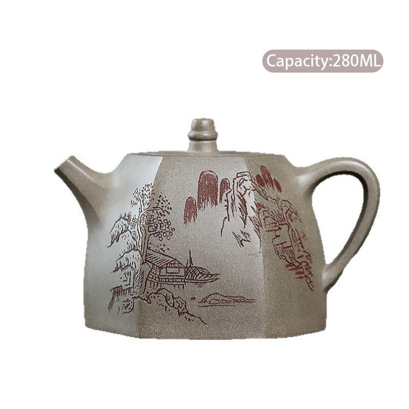 280ml Chinese Yixing Purple Clay Teapot Famous Handmade Hexagonal Shape Tea Pot Kettle Raw Ore Zisha Teaware Tea Ceremony Gifts
280ml Chinese Yixing Purple Clay Teapot Famous Handmade Hexagonal Shape Tea Pot Kettle Raw Ore Zisha Teaware Tea Ceremony Gifts