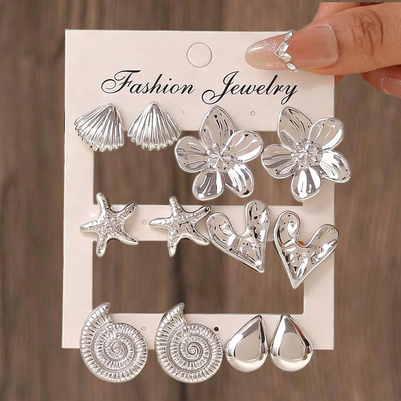 New hot-selling flower love resin stud earrings set women s personalized earrings versatile earrings
New hot-selling flower love resin stud earrings set women s personalized earrings versatile earrings