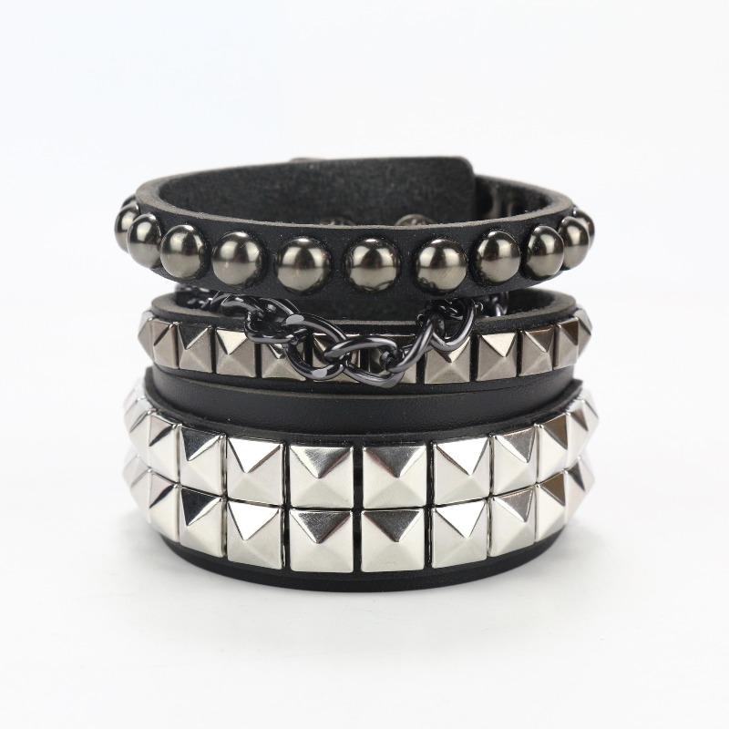 Bracelet set - unisex pu leather jewelry, european & american hip-hop retro braided diy leather bracelet
Bracelet set - unisex pu leather jewelry, european & american hip-hop retro braided diy leather bracelet
