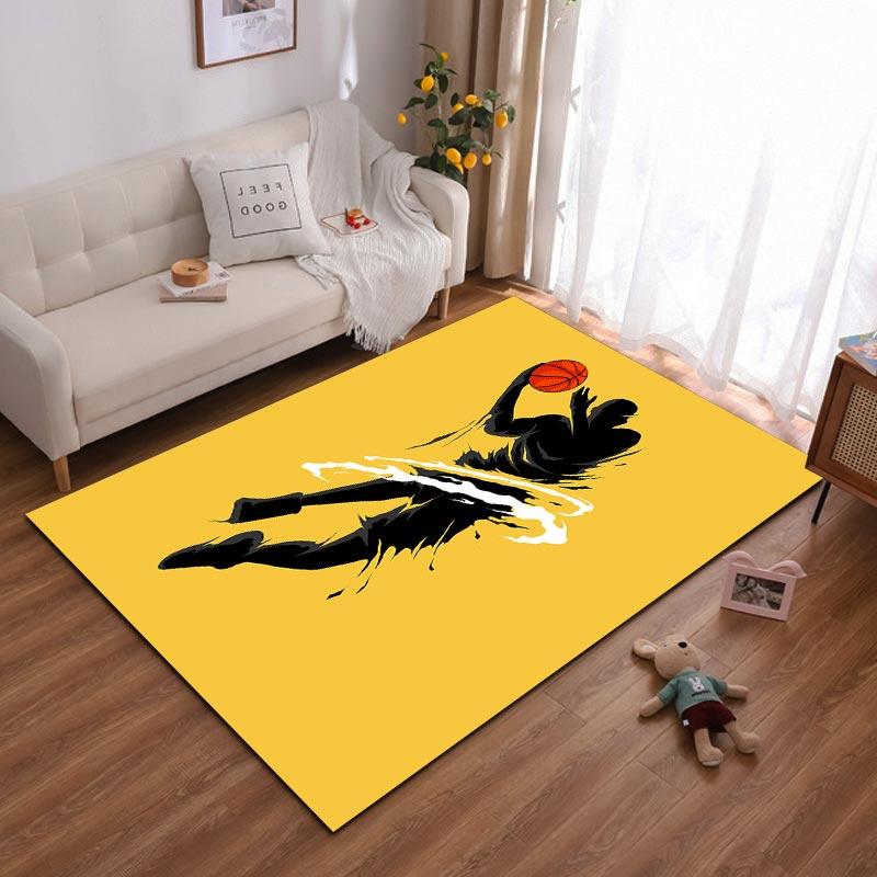 Basketball Player Silhouette Carpet with Yellow Background Sports Style Suitable for use as an anti-slip for living room bedroom sofas 40x60cm( 15x23in )
Basketball Player Silhouette Carpet with Yellow Background Sports Style Suitable for use as an anti-slip for living room bedroom sofas 40x60cm( 15x23in )
