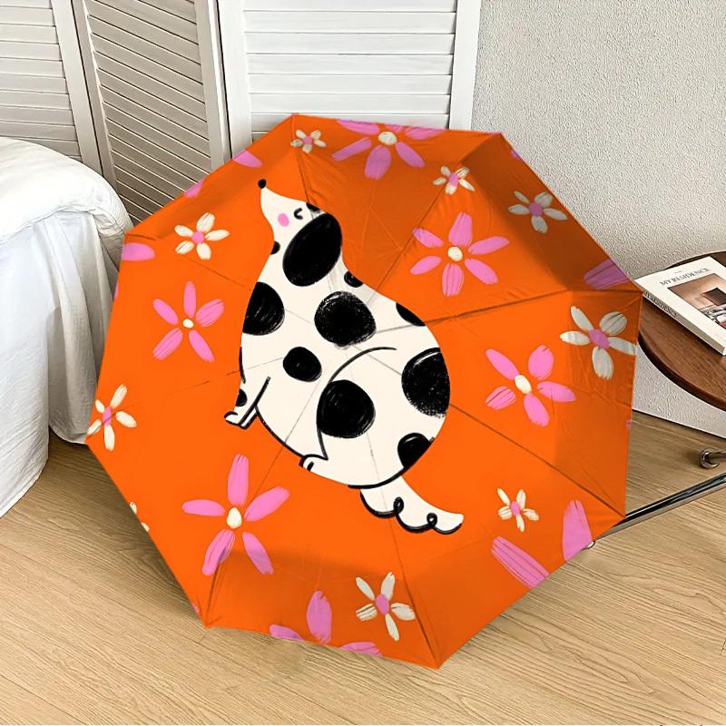 1pc Dalmatian, Floral Automatic Folding Umbrella, 8-Rib Durable Frame, Durable Foldable Design - Elegant Gift for Commute yy251210080
1pc Dalmatian, Floral Automatic Folding Umbrella, 8-Rib Durable Frame, Durable Foldable Design - Elegant Gift for Commute yy251210080