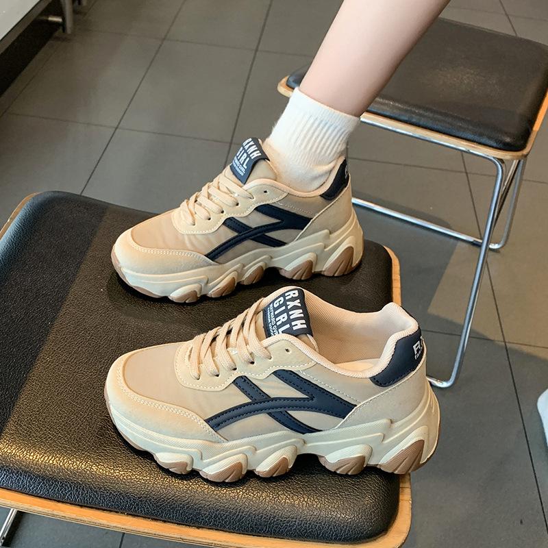 New four seasons women s shoes Korean version of platform-soled fashion lace-up student casual breathable little white shoes Forrest Gump sports shoes 35 хакі
New four seasons women s shoes Korean version of platform-soled fashion lace-up student casual breathable little white shoes Forrest Gump sports shoes 35 хакі