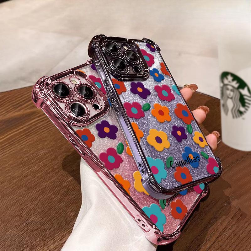 Colorful Flowers Suitable for Apple 16pro Mobile Phone Case 15 Electroplated Four Corner Airbag 14 Transparent Silicone 13 Anti-fall 7/8 iPhone 16
Colorful Flowers Suitable for Apple 16pro Mobile Phone Case 15 Electroplated Four Corner Airbag 14 Transparent Silicone 13 Anti-fall 7/8 iPhone 16