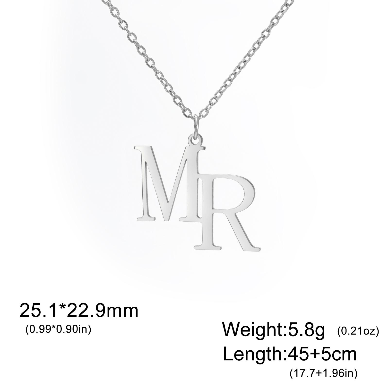 Lemegeton Customized Initial Letter Necklace Alphabet Name Pendant Women Men Stainless Steel Jewelry Personalized Letters Gifts
Lemegeton Customized Initial Letter Necklace Alphabet Name Pendant Women Men Stainless Steel Jewelry Personalized Letters Gifts