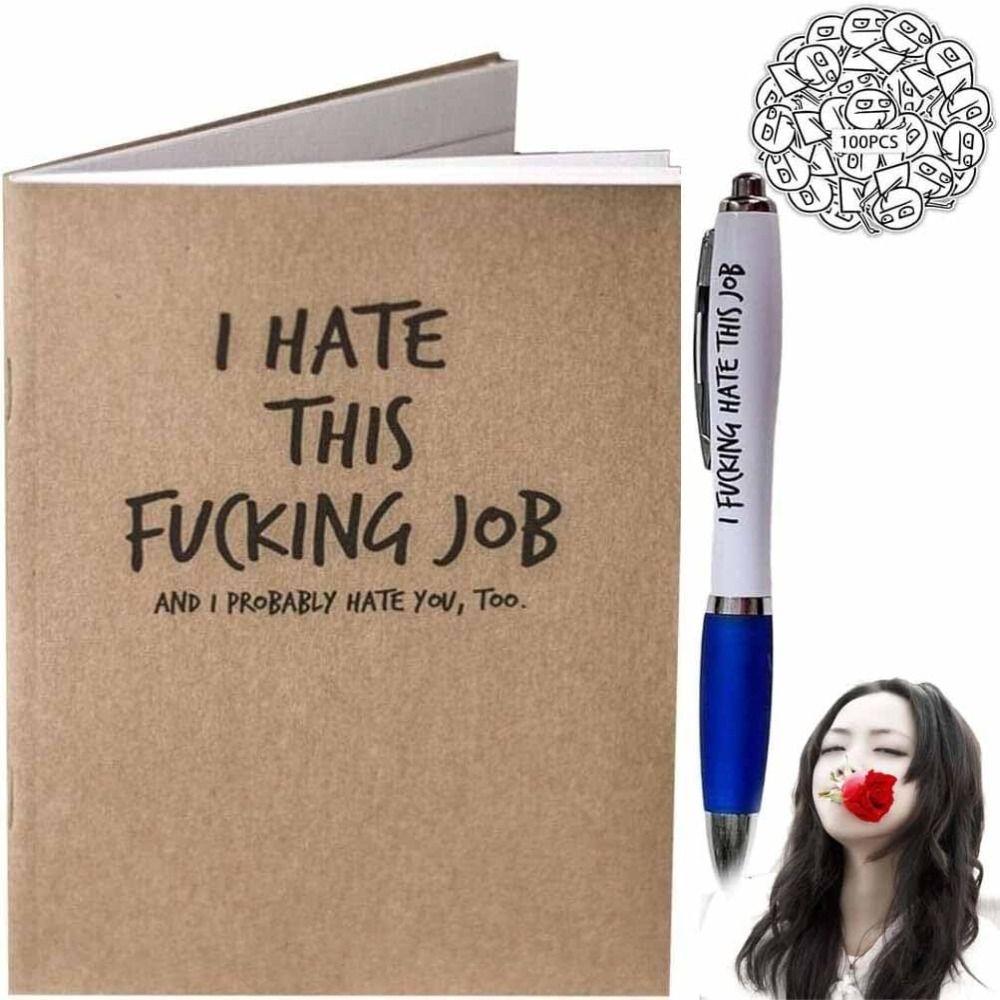 Office School Supplies Sweary Notebook & Pen Set Record Word Book Notepad Note Book Kids
Office School Supplies Sweary Notebook & Pen Set Record Word Book Notepad Note Book Kids