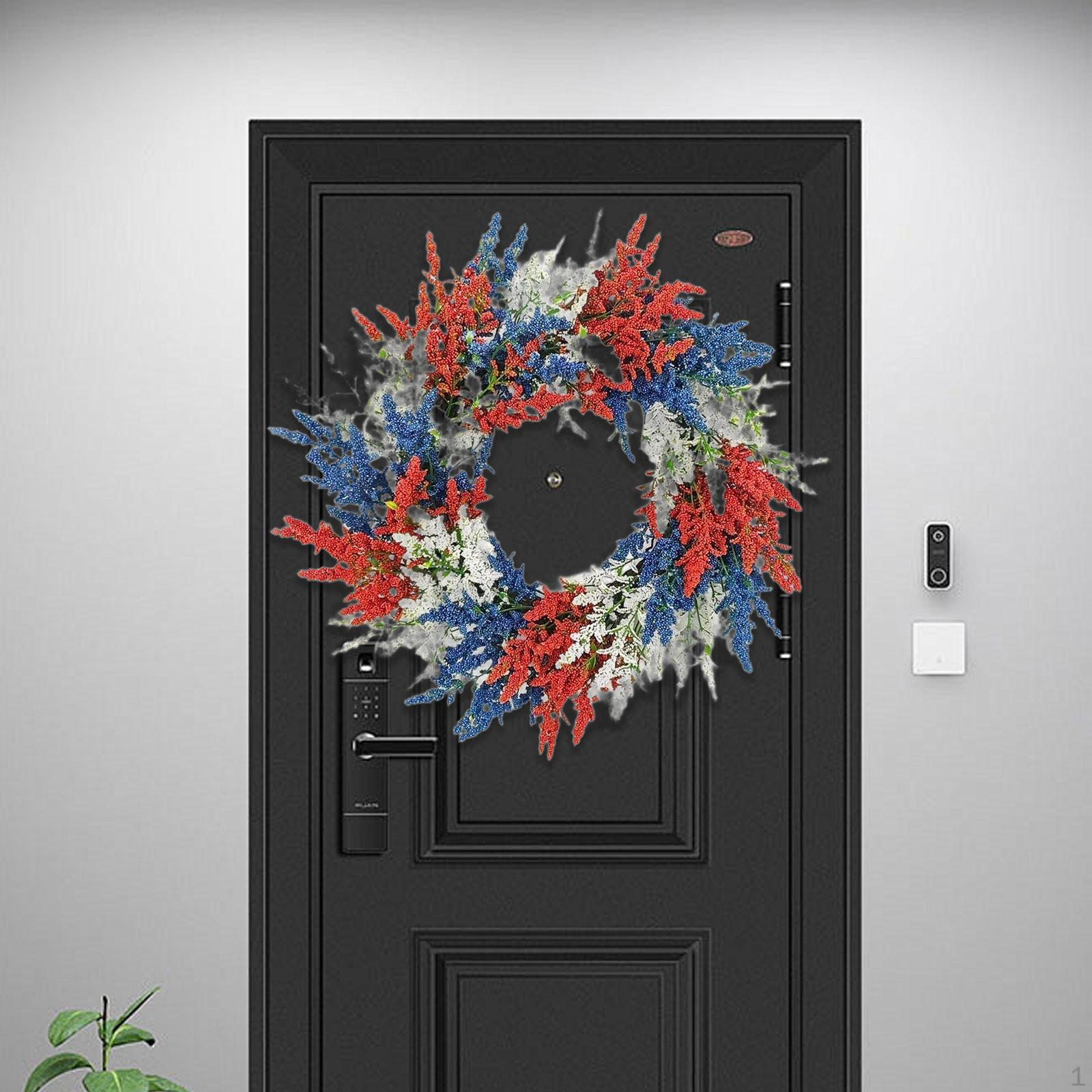 Patriotic Wreath of Handmade Holiday Decoration for Outdoor Living Rooms
Patriotic Wreath of Handmade Holiday Decoration for Outdoor Living Rooms