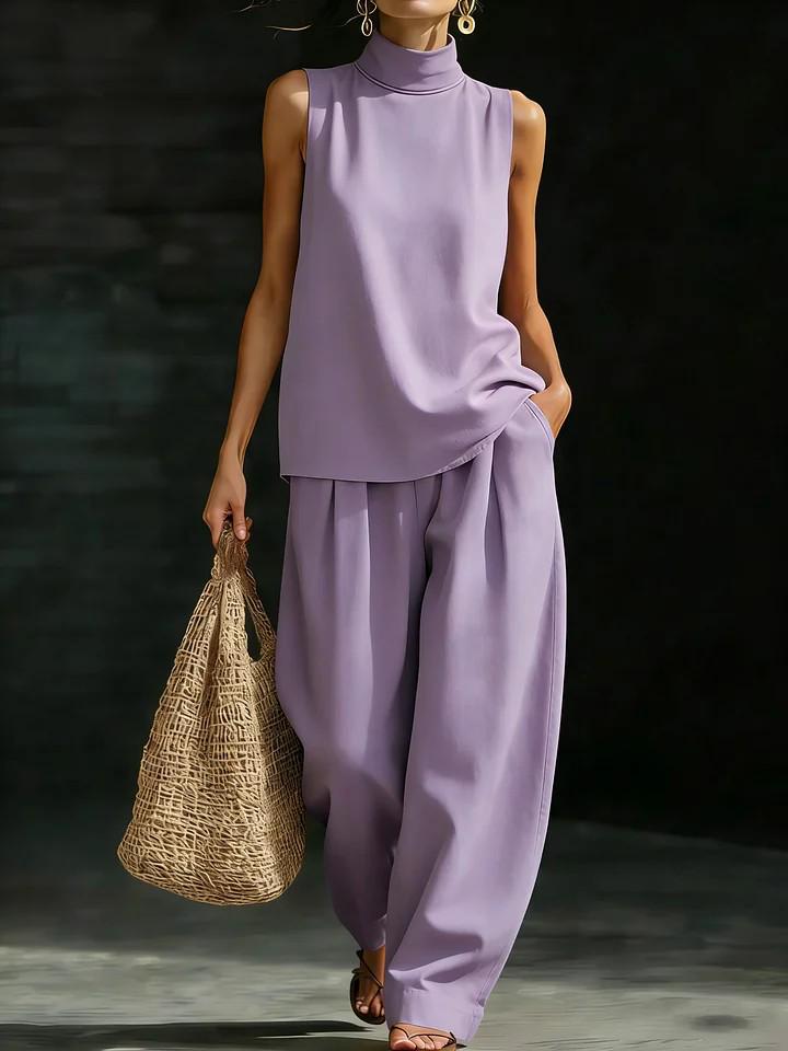 Women s Sleeveless Summer Two-piece: Loose Top & Wide-leg Pants Set 2026 XL
Women s Sleeveless Summer Two-piece: Loose Top & Wide-leg Pants Set 2026 XL
