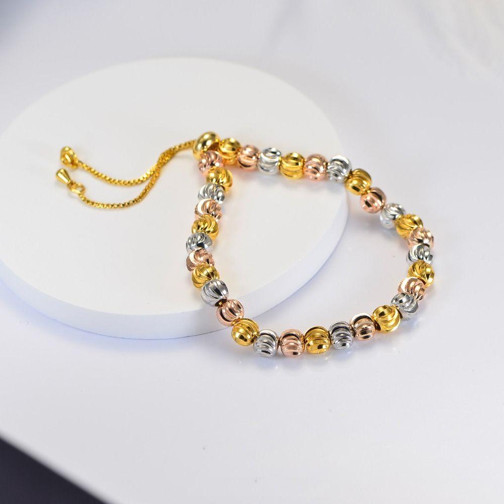Delicate Beaded Bracelet Adjustable Beads Bangles Fashionable Titanium Steel Bracelet Gift
Delicate Beaded Bracelet Adjustable Beads Bangles Fashionable Titanium Steel Bracelet Gift