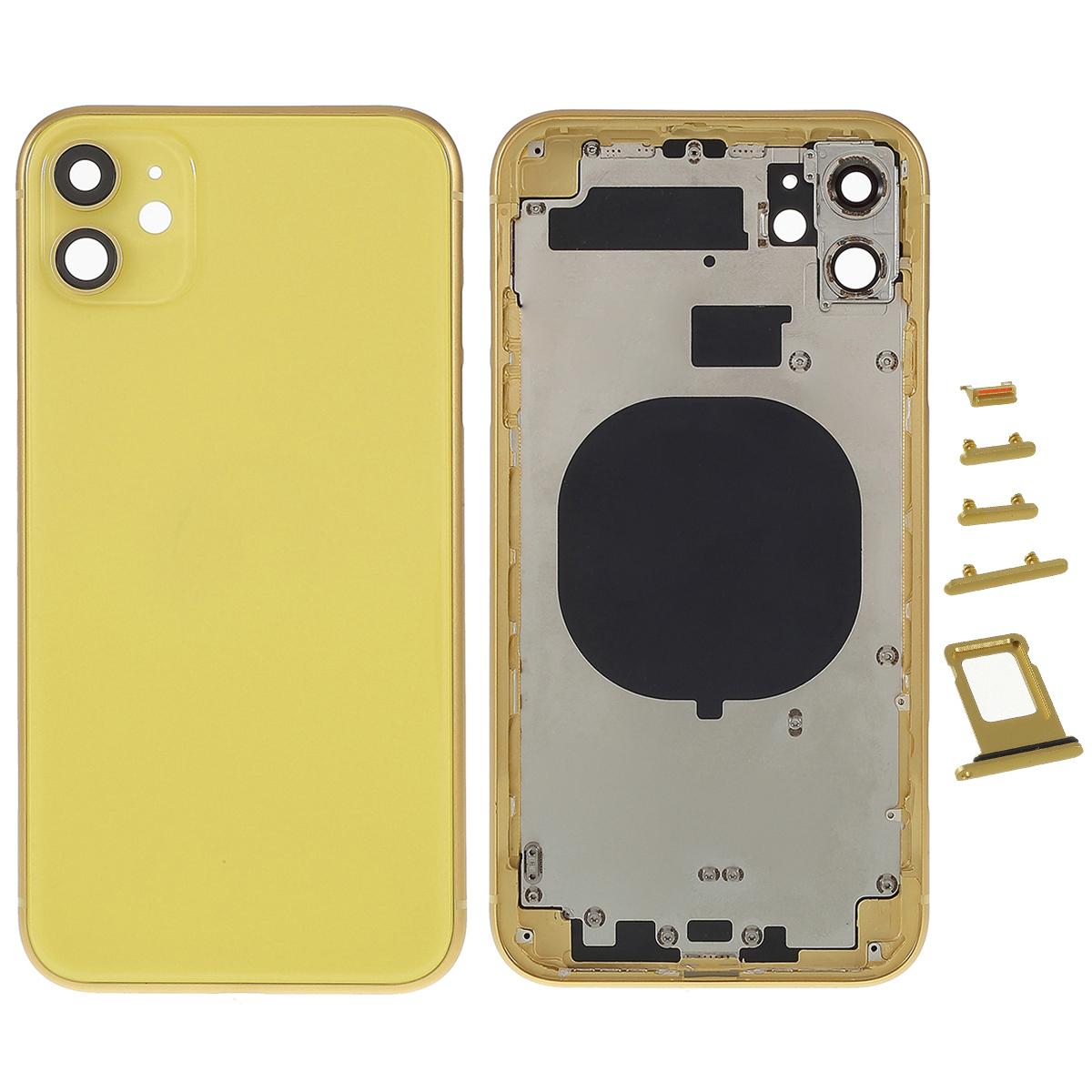 For iPhone 11 Back Battery Housing Cover+Middle Plate Frame+Side Buttons Replacement,EU Version (with CE Logo) Yellow
For iPhone 11 Back Battery Housing Cover+Middle Plate Frame+Side Buttons Replacement,EU Version (with CE Logo) Yellow