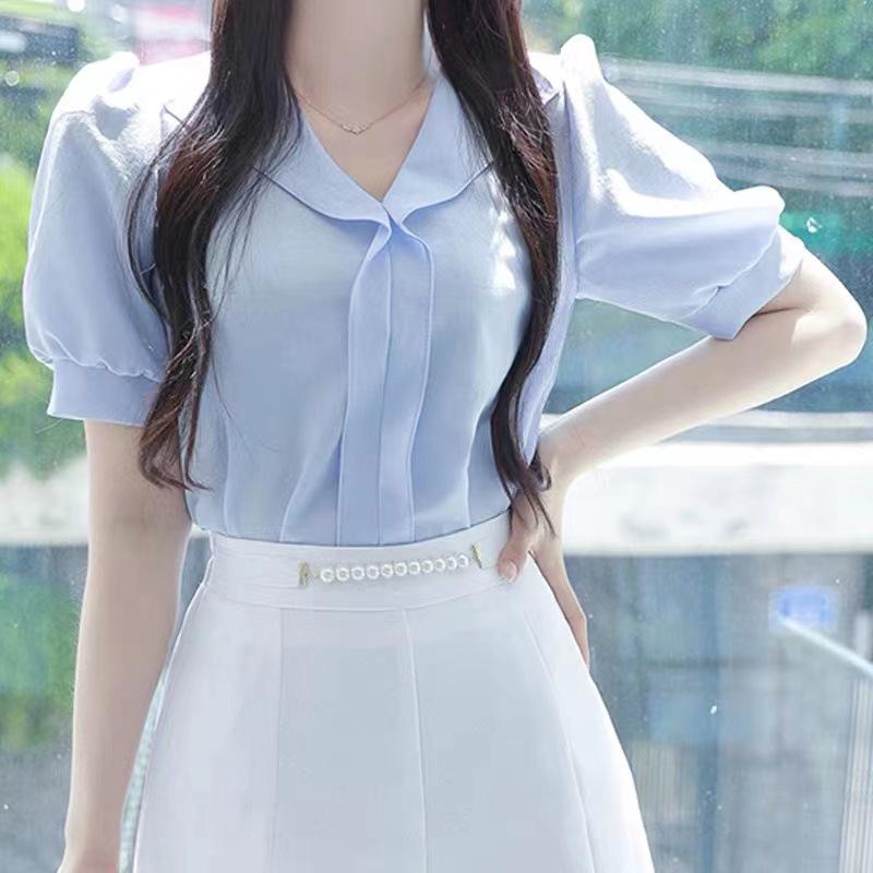 2022 New Women s V-Neck Chiffon Top with Short Bubble Sleeves - Super Fairy Style M білий
2022 New Women s V-Neck Chiffon Top with Short Bubble Sleeves - Super Fairy Style M білий
