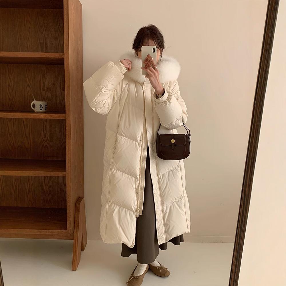 2024 winter new white goose down jacket women s hooded big fur collar long knee loose thickened high-end coat XS size is suitable for 85 to 55 kg
2024 winter new white goose down jacket women s hooded big fur collar long knee loose thickened high-end coat XS size is suitable for 85 to 55 kg