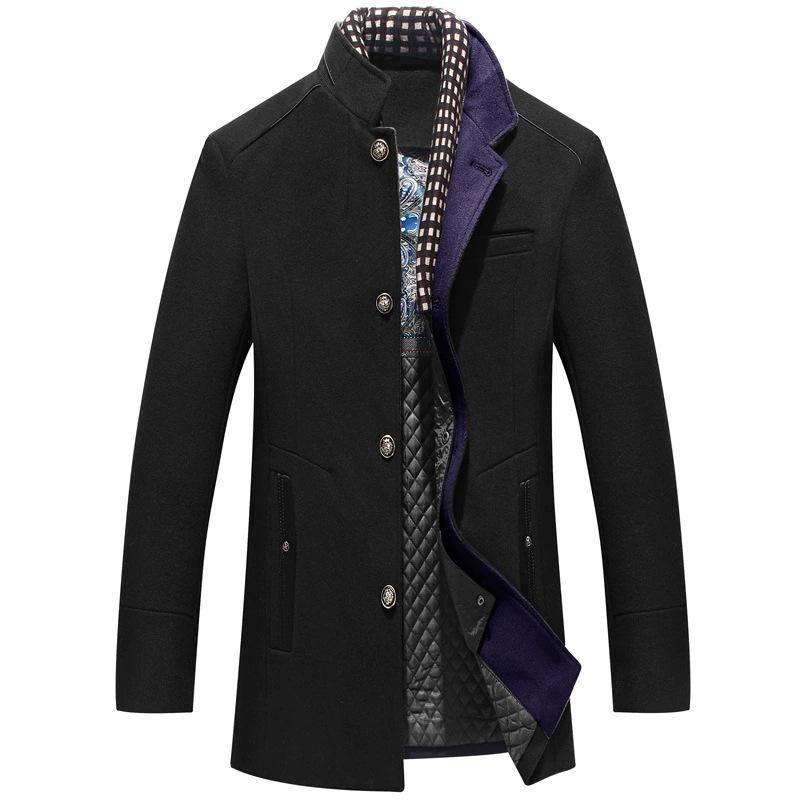 Men s Woolen Overcoat with Detachable Scarf - Thick, Stylish & Casual for Autumn/Winter L (130-150 jin) чёрный
Men s Woolen Overcoat with Detachable Scarf - Thick, Stylish & Casual for Autumn/Winter L (130-150 jin) чёрный