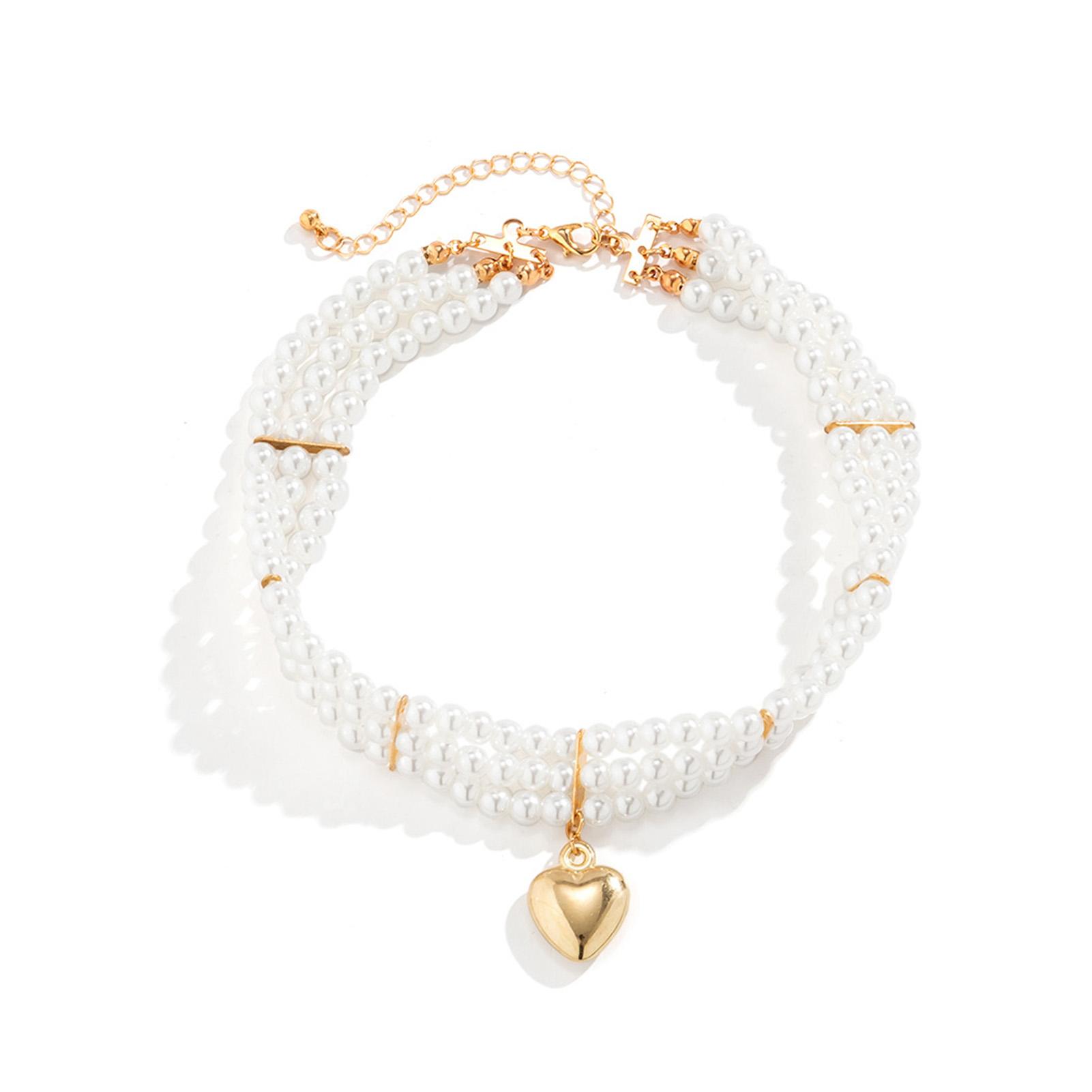 Artificial Prl Necklace Fashionable Multi Layered Pendant Collarbone Necklace Jewelry for Girls Women
Artificial Prl Necklace Fashionable Multi Layered Pendant Collarbone Necklace Jewelry for Girls Women