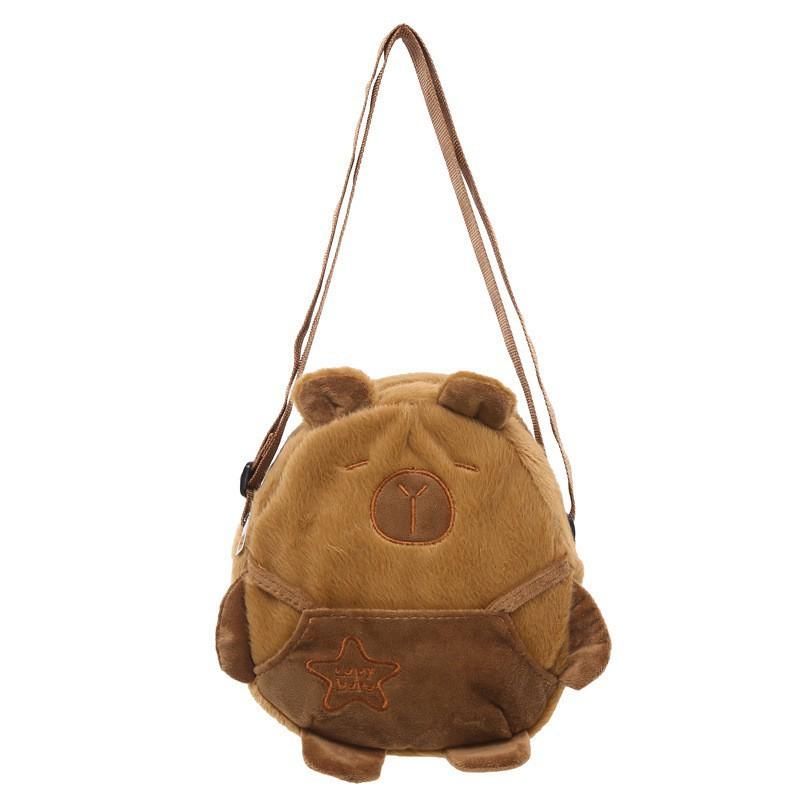 Cute Kapibala Cartoon Crossbody Bag Plush Backpack Casual Girls bag Capybara Mobile Phone
Cute Kapibala Cartoon Crossbody Bag Plush Backpack Casual Girls bag Capybara Mobile Phone