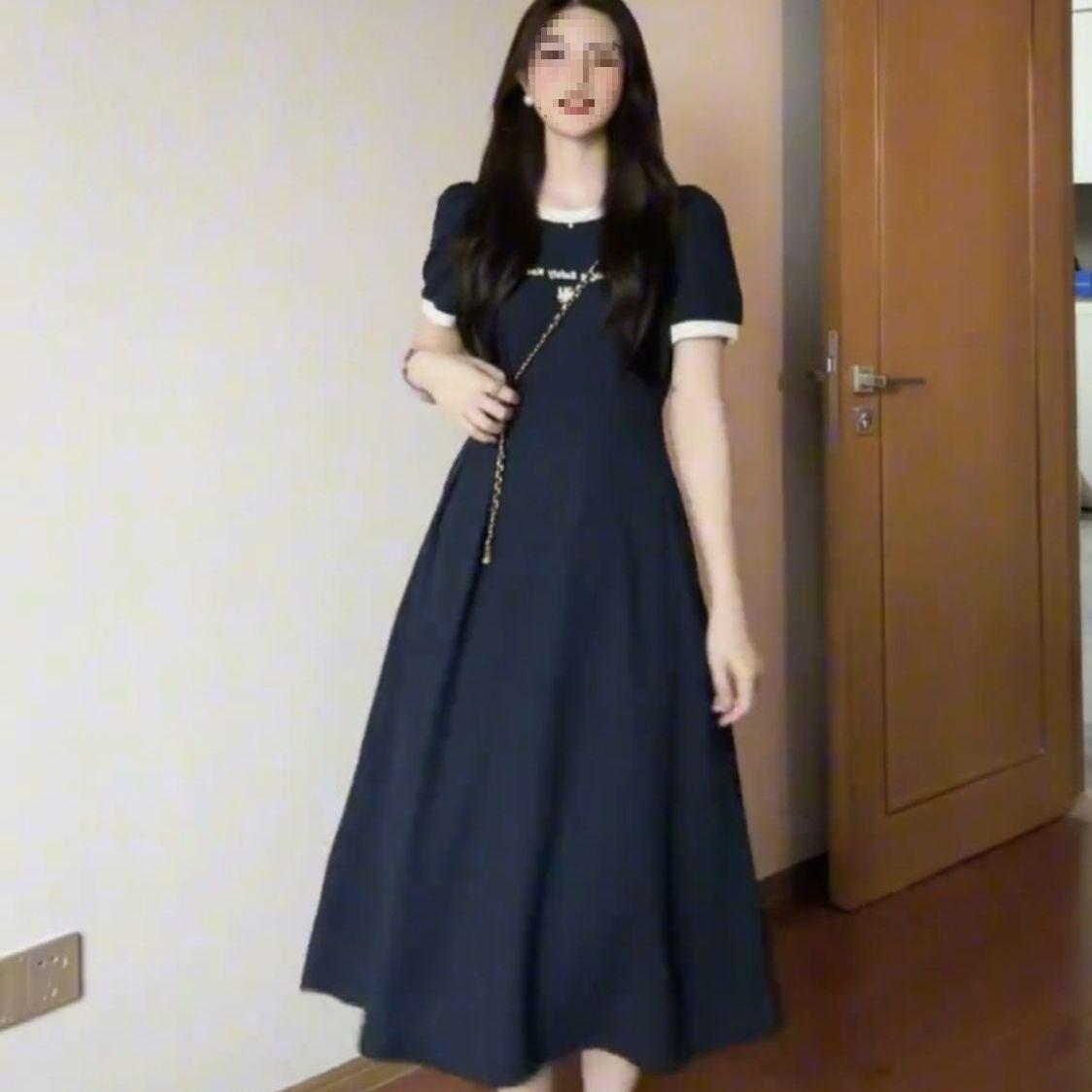 Summer French Style Women s Long Dress: Waist-Cinching, Slimming, Luxurious, Light, Plus Size L (70-100 lbs) темно-синього кольору
Summer French Style Women s Long Dress: Waist-Cinching, Slimming, Luxurious, Light, Plus Size L (70-100 lbs) темно-синього кольору