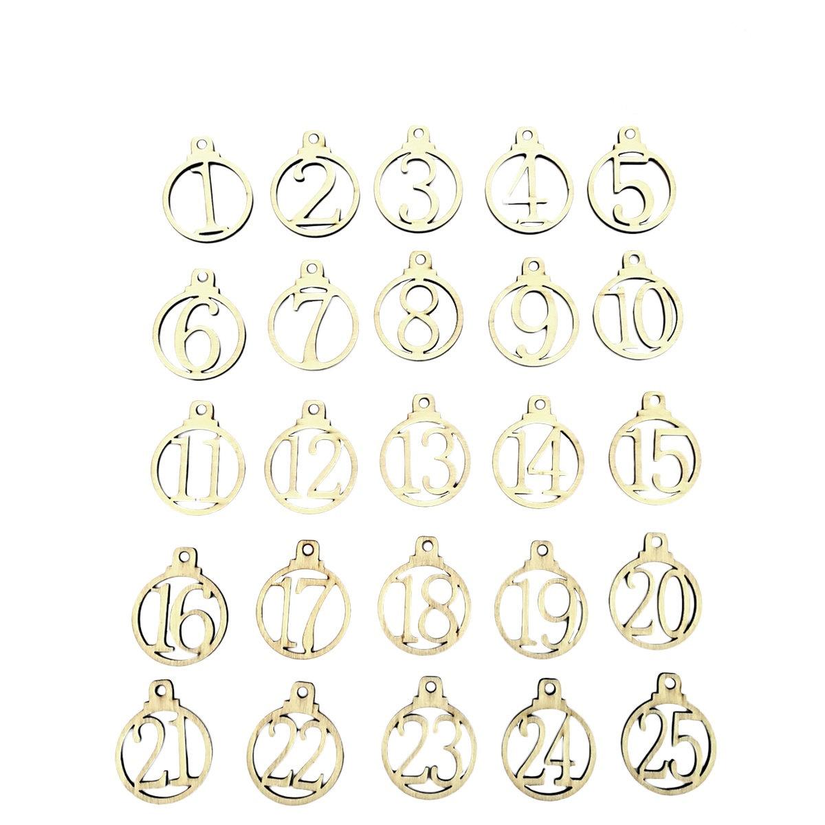 25-Piece Wooden Christmas Arrival Countdown Tags Round Natural Wood Digital Calendar Labels for Holiday Gifts Wedding Favors other
25-Piece Wooden Christmas Arrival Countdown Tags Round Natural Wood Digital Calendar Labels for Holiday Gifts Wedding Favors other